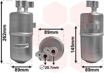 Осушитель кондиционера RENAULT SCENIC, MEGANE II (02-) (выр-во) Van Wezel 4300D330