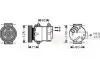 Компрессор кондиционера MEGANE/SCENIC 1.4/1.6 00- Van Wezel 4300K103 (фото 2)