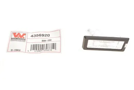 Підсвічування номера Renault Scenic II/Laguna II/III 01- Van Wezel 4356920