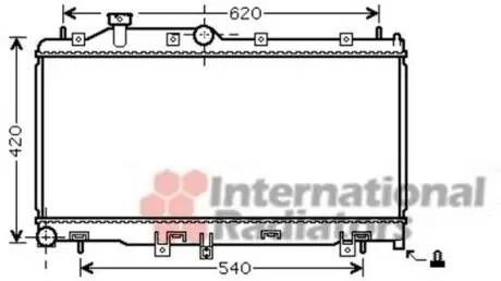 Радиатор охлаждения LEGACY4/OUTB 20/25 MT 03- Van Wezel 51002065