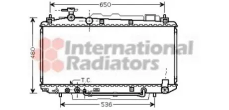 Радиатор FUNCR/RAV4 20i AT+-AC 00 Van Wezel 53002301