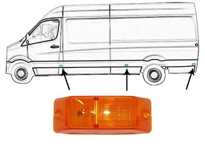 Повторитель поворота MB SPRINTER/ VW CRAFTER Van Wezel 5862975