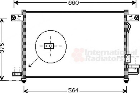 Радиатор кондиционера AVEO/KALOS 1,5i MT 02-08 Van Wezel 81005049