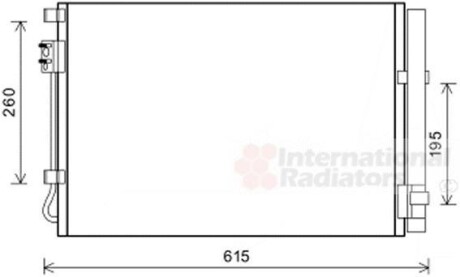 Радиатор кондиционера HYUN ACCENT 11- (выр-во) Van Wezel 82005269