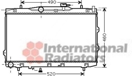 Радиатор CERATO 16i/20i MT 04- Van Wezel 83002074