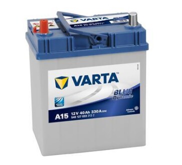 Акумуляторна батарея 40Ah/330A (187x127x227/+L/B00) Blue Dynamic A15 Азія VARTA 540127033 3132