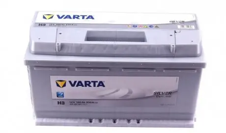Аккумуляторная батарея 100Ah/830A (353x175x190/+R/B13) Silver Dynamic H3 VARTA 600402083 3162