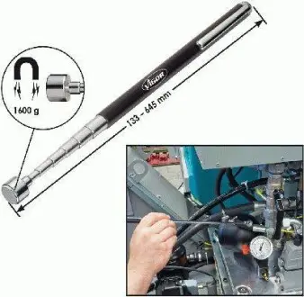 Захват магнітний телескопічний (1.6кг./133-645мм) VIGOR V1741