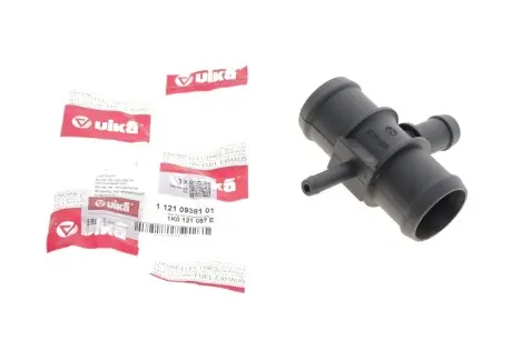 Фланец системы охлаждения Skoda Octavia (04-13)/VW Golf (81-14), Jetta (06-11), Passat (06-11)/Seat Leon (06-10), Toledo (05-09) Vika 11210938101