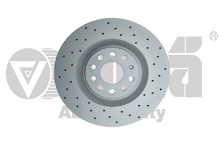 Диск тормозной передний перфорированный (Geomet) Skoda Superb (08-13)/VW Golf (06-13),Passat (06-11) Vika 66151717001