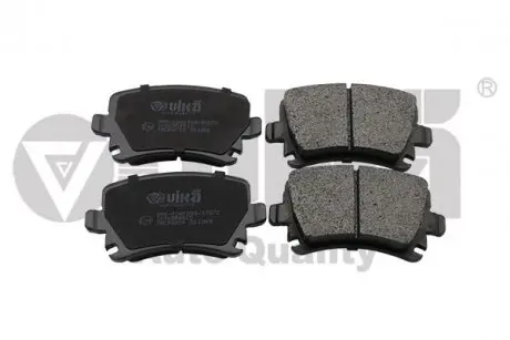 Колодки гальмівні задні Skoda Octavia (04-13) / VW Golf (04-), Jetta (06-11), Touran (03-10) / Seat Leon (06-13), Toledo (05-09) Vika 66980001701