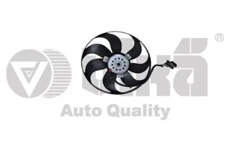 Вентилятор радіатора 250W Skoda Fabia (00-04,05-10), Roomster (06-10)/VW Polo (00-10)/Seat Iibiza (02-05,06-10) Vika 99590017601