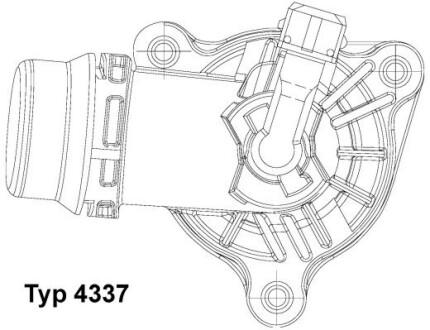 Термостат BMW (выр-во) WAHLER 4337.105D