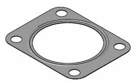 FORD Прокладка труби ВГ TRANSIT 2.4 06-, LAND ROVER DEFENDER 2.4 06- WALKER 81789