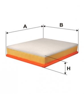 Фільтр повітряний RENAULT /AP137/2 (WIX-FILTERS) WIX FILTERS 93364E