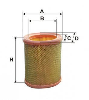 Фільтр повітряний CITROEN, PEUGEOT /AE311 (WIX-FILTERS) WIX FILTERS WA6485 (фото 1)