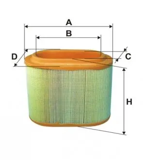Фільтр повітряний HYUNDAI /AE358 (WIX-FILTERS) WIX FILTERS WA6570