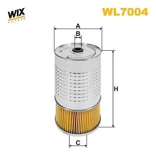 Фільтр масляний Daewoo (Chevrolet) Korando, Musso/Evobus O 100/Mercedes 2T, 3T, 4T, 5T WIX WIX FILTERS WL7004