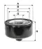 Фильтр масляный двигателя VW LT28 /OP574/2 (выр-во WIX-FILTERS) WIX FILTERS WL7414 (фото 1)