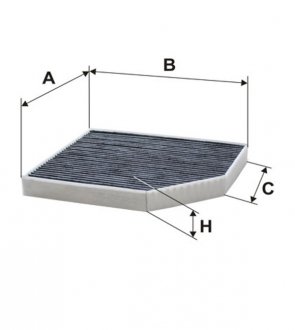 Фильтр салона (угольный) Audi A4 (B8/8K), A5 (8T), Q5 (8R) WIX WIX FILTERS WP9329