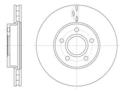 Тормозной диск перед. C-Max/Focus (14-21) WOKING D61560.10