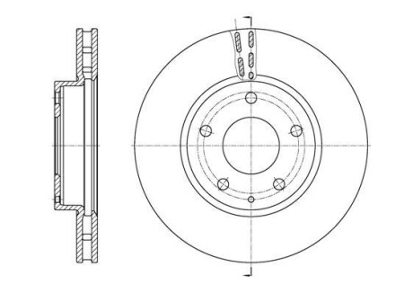 Диск тормозной перед. (Remsa) (кратно 2 шт.) Mazda 3 1,5i 1,6i 13>18 (D61573.10) WOKING D6157310