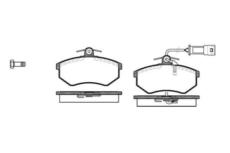 Колодки тормозные диск. перед. (Remsa) Chery Amulet ii 1.8 10-,Chery Amulet ii 2.0 10- WOKING P0343.02