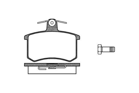 Тормозные колодки зад. FIAT CROMA /VW SCIROCCO /Audi /A6/A8 1.6-2.8 82-98 WOKING P0353.00