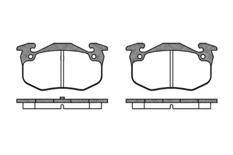 Тормозные колодки зад. Peugeot 206 99-/Renault Megane I 96-03 WOKING P0443.50