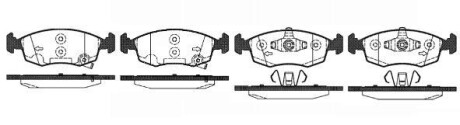 Колодки гальмівний диск. перед. (Remsa) Fiat Panda 12> (P0723.50) WOKING P072350