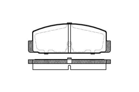 Гальмівні колодки зад. Mazda 6/323/626 94-12 (akebono) WOKING P0793.30