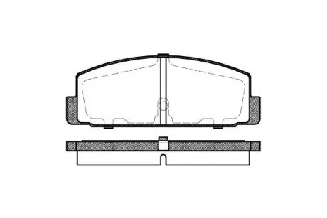 Тормозные колодки зад. Mazda 6/323/626 94-12 (akebono) WOKING P0793.30