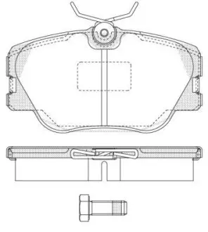 Гальмівні колодки пер. W201/124 (Lucas) WOKING P0893.00