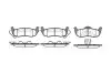 Колодки тормозные диск. задн. (Remsa) Jeep Commander 3.0 05-10,Jeep Commander 3.7 05-10 WOKING P10063.10 (фото 1)
