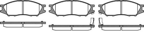 Гальмівні колодки перед. Almera (06-21) WOKING P10233.02