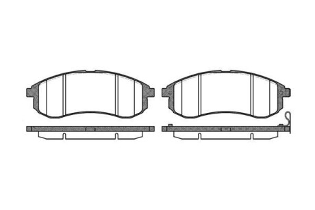 Колодки гальмівний диск. перед. (Remsa) Mitsubishi L200 triton 2.5 04- (P10293.01) WOKING P1029301