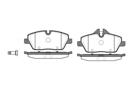 Тормозные колодки пер. BMW 1(E81/E87)/MINI 06- (TRW) WOKING P10313.00