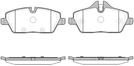 Колодки тормозные диск. перед. (Remsa) BMW i3 13> (P10313.30) WOKING P1031330