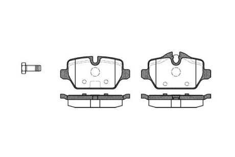 Тормозные колодки зад. BMW 3(E90)/1(E81) 04-13 (TRW) WOKING P10323.00