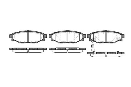 Гальмівні колодки зад. Forester/Impreza/Legacy/Outback09- WOKING P10363.01