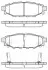 Тормозные колодки зад. Forester/Impreza/Legacy/Outback09- WOKING P10363.12 (фото 1)