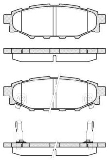 Тормозные колодки зад. Forester/Impreza/Legacy/Outback09- WOKING P10363.12