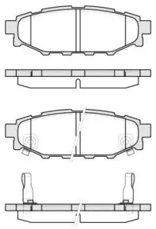 Тормозные колодки зад. Forester/Impreza/Legacy/Outback09- WOKING P10363.12