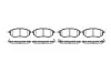 Тормозные колодки пер. Subaru Legacy IV/Outback 03- (akebono) WOKING P10373.02 (фото 1)