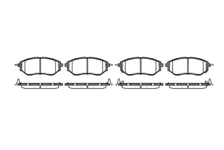 Тормозные колодки пер. Subaru Legacy IV/Outback 03- (akebono) WOKING P10373.02