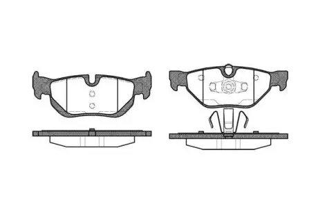 Колодки гальмівний диск. задн. (Remsa) Bmw 1 1.6 06-12,Bmw 1 2.0 03-13,Bmw 1 2.0 06-12 WOKING P10453.00