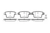 Тормозные колодки зад. X-Type/Mondeo 00-11 WOKING P10493.10 (фото 1)