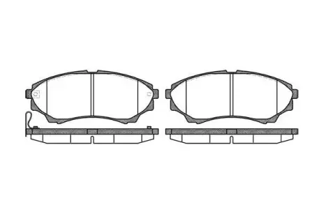 Гальмівні колодки пер. FORD RANGER/MAZDA B-SERIE 2.5-3.0 98-15 WOKING P10513.00