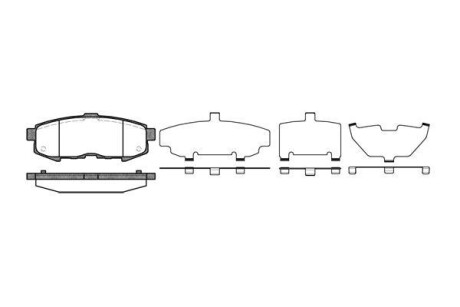 Колодки гальмівний диск. задн. (Remsa) MAZDA MPV II (LW) 2.0 DI (02-06) WOKING P10603.00