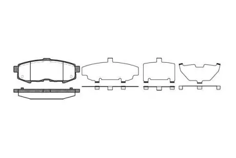 Колодки гальмівний диск. задн. (Remsa) MAZDA MPV II (LW) 2.0 DI (02-06) WOKING P10603.00